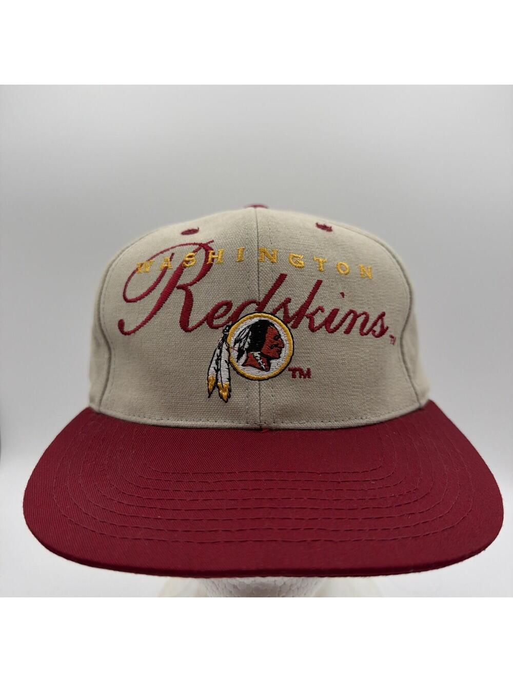 Vintage 90s Washington Redskins Script Strapback Hat Cap NFL Drew Pearson